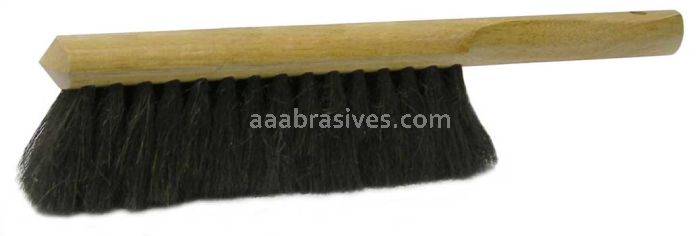 Weiler 71019 8" Counter Duster Black Horsehair & Fiber Mix Fine Brushing