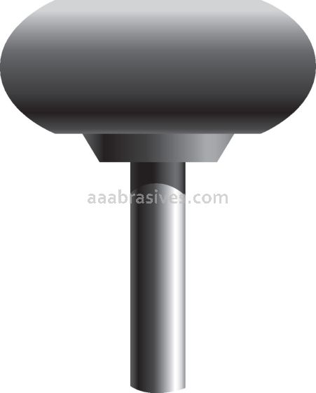 B-61, 3/4x5/16x1/8"sk, Mounted Point, Vitrified, PA/O