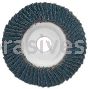 4 x 5/8 120 Merit Type 29 Fiberglass Plate Zirc Powerflex Flap Discs