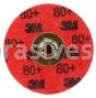 3M&trade; 7000119220 4" 80 Grit Maroon TSM 984F Cubitron&trade; II Roloc&trade; Durable Edge Disc