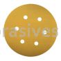 3M™ 7010511603 6" P120 Grit 255L Hookit™ Gold Film Sanding Disc