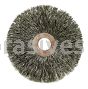 Weiler 17077 - 3" .014 SS, 5/8" A.H. , Copper Center Crimped Wire Wheel - 012382170776