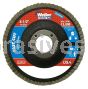 Weiler 31343 - 4-1/2" , 36Z, 7/8" A.H., Vortec Pro Abrasive Flap Disc, Angled, Phenolic Backing - 012382313432