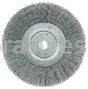 Weiler 01035 6" Narrow Face Crimped Wire Wheel .006" Steel Fill 5/8"-1/2" Arbor Hole