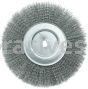 Weiler 01258 10" Narrow Face Crimped Wire Wheel .014" Steel Fill 3/4" Arbor Hole
