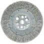 Weiler 01509 6" Maximum Density Crimped Wire Wheel .014" Stainless Steel Fill 5/8"-1/2" Arbor Hole
