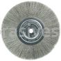 Weiler 01775 8" Narrow Face Crimped Wire Wheel .006" Stainless Steel Fill 5/8" Arbor Hole