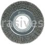 Weiler 03060 6" Wide Face Crimped Wire Wheel .0118" Steel Fill 2" Arbor Hole