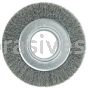 Weiler 06050 6" Medium Face Crimped Wire Wheel .008" Steel Fill 2" Arbor Hole