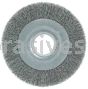 Weiler 06100 8" Medium Face Crimped Wire Wheel .0104" Steel Fill 2" Arbor Hole