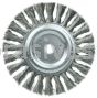 Weiler 08075 6" Standard Twist Knot Wire Wheel .0118" Steel Fill 5/8"-1/2" Arbor Hole