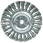 Weiler 08095 6" Standard Twist Knot Wire Wheel .016" Steel Fill 5/8"-1/2" Arbor Hole