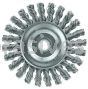 Weiler 08534 4" Cable Twist Knot Wire Wheel .020" Steel Fill 1/2"-3/8" Arbor Hole