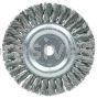 Weiler 08975 6" Standard Twist Knot Wire Wheel .016" Steel Fill 5/8"-1/2" Arbor Hole