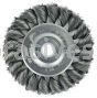 Weiler 09104 3" Standard Twist Knot Wire Wheel .0118" Steel Fill 1/2"-3/8" Arbor Hole
