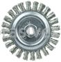 Weiler 09866 Roughneck Jr. 5" Filler Pass Weld Cleaning Brush .023" Stainless Steel Wire Fill 5/8"-11 UNC Nut