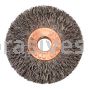 Weiler 15151 1-3/8" Small Diameter Crimped Wire Wheel .0104" Steel Fill 1/4" Arbor Hole