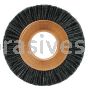 Weiler 17541 Burr-Rx 1-1/2" Small Diameter Wheel Brush .026/120 CG Crimped Fill 1/2" Arbor Hole