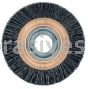 Weiler 31240 Burr-Rx 3" Heavy-Duty Narrow Face Wheel .026/120 CG Crimped Fill 5/8"-1/2" Arbor Hole