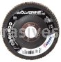 Weiler 31388 4-1/2" Wolverine High Density Flap Disc Flat Type 27 Phenolic Backing 60 Z 7/8" Arbor Hole