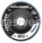 Weiler 31389 4-1/2" Wolverine High Density Flap Disc Flat Type 27 Phenolic Backing 80 Z 7/8" Arbor Hole