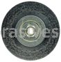 Weiler 35206 Polyflex Encapsulated Root Pass Weld Cleaning Brush 6" .014" Steel Fill 5/8"-11 UNC Nut