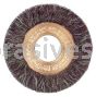 Weiler 35294 1-1/4" Polyflex Encapsulated Small Diameter Crimped Wire Wheel .014" Steel Fill 3/8" Arbor Hole