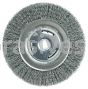 Weiler 36204 Wolverine 6" Crimped Wire Wheel .014" Steel Fill Wide Face 5/8"-1/2" Arbor Hole