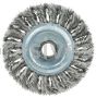 Weiler 36213 Wolverine 4" Knot Wire Wheel Standard Twist .014" Stainless Steel 5/8"-11 UNC Nut