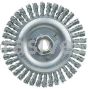 Weiler 36295 Wolverine 5" Knot Wire Wheel Stringer Bead Twist .020" Steel Fill 5/8"-11 UNC Nut