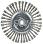 Weiler 36307 Wolverine 6" Knot Wire Wheel Stringer Bead Twist .020" Steel Fill 5/8"-11 UNC Nut (Light Duty)