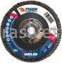 Weiler 50104 4-1/2" Tiger Ceramic Abrasive Flap Disc Conical Type 29 Phenolic Back