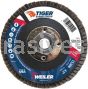 Weiler 50105 4-1/2" Tiger Ceramic Abrasive Flap Disc Conical Type 29 Phenolic Back
