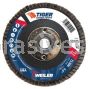 Weiler 50105V 4-1/2" Tiger Ceramic Abrasive Flap Disc Angled Type 29 Pheonlic Back 40C 5/8"-11 UNC Nut Vending