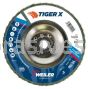 Weiler 51241 6" Tiger X Flap Disc Angled Type 29 Phenolic Backing 40 Z 5/8-11" Arbor Hole