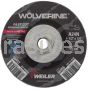 Weiler 56455 4-1/2" x 1/4" Wolverine Type 27 Grinding Wheel A24N 5/8"-11 Nut