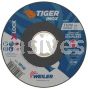 Weiler 58140 4-1/2" x .045" TIGER INOX Type 1 Cutting Wheel INOX60S X-LOCK Arbor Hole