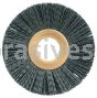 Weiler 99346 2-1/2" Small Diameter Nylon Wheel .020" Crimped Black Nylon Fill 5/8" Arbor Hole
