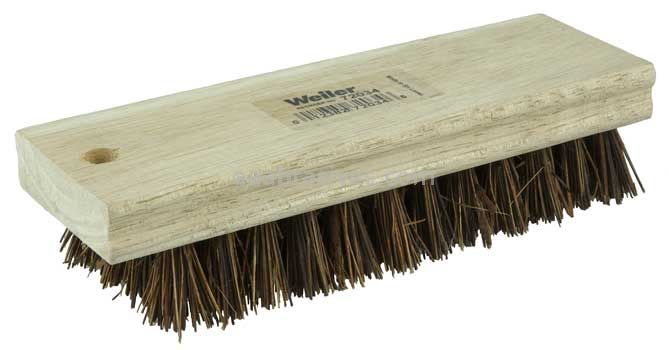 Weiler 72034 7-1/4" Square End Scrub Brush 1" Trim Palmyra Fill