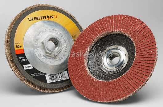 3M™ 7100104606 4-1/2 x 5/8-11 60+ Grit 969F T29 Cubitron™ II Flap Disc