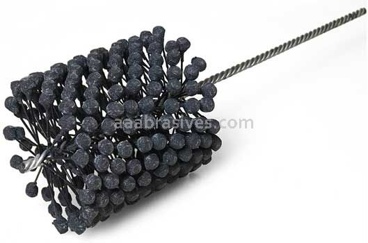 Weiler 34291 CrossFlex Heavy Duty Bore Brush 5-1/2 Diameter 180 SC Grit