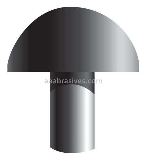 A-22, 3/4x5/8x1/4"sk, Mounted Point, Vitrified, PA/O