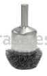 Weiler 10035 1-1/4" Circular Flared Crimped Wire End Brush .008" Steel Fill