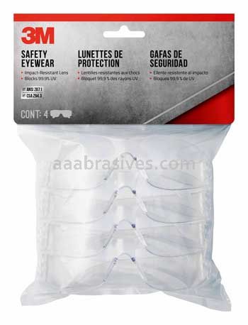 3M™ 7010336942 Indoor Safety Eyewear with Clear Lens Contractor Pack 90834-00000B