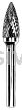 Dynabrade Carbide Burr 3 mm Dia. SG-44 D/C Burr Tree-Radiused End 13 mm Flute L 3 mm Shank