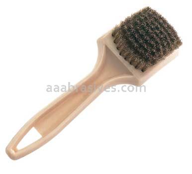 Osborn Tire Cleaning Brush Brass Wire 9/16” TL X 2-1/2” X 8-1/4” Handle #71150