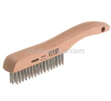 Osborn Shoe Handle Scratch Brush 4x16 Rows (10” OAL X .014 X 1-1/8)#83003