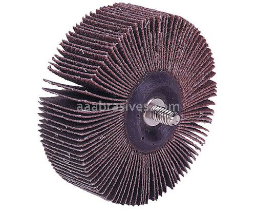 Weiler 52603 - 1" x 1" 1/4"-20 Stem, 80AO, Tiger Coated Abrasive Flap Wheel - 012382526030