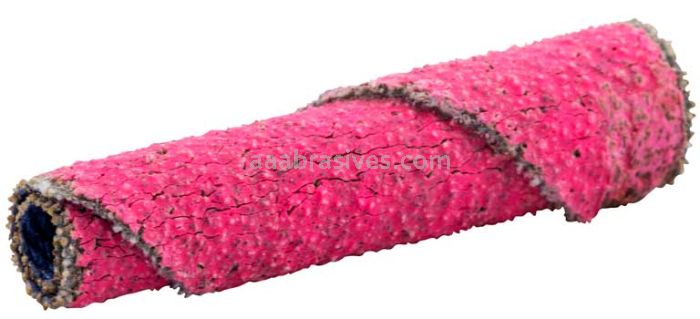 Norton 69957339766 1/4 x 1-1/2 x 1/8 80 Grit Ceramic Alumina Pink R928 Straight Cartridge Roll