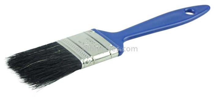 Weiler 40162 1-1/2" Vortec Pro Chip & Oil Brush Black Bristle 1-5/8" Trim Length Plastic Handle